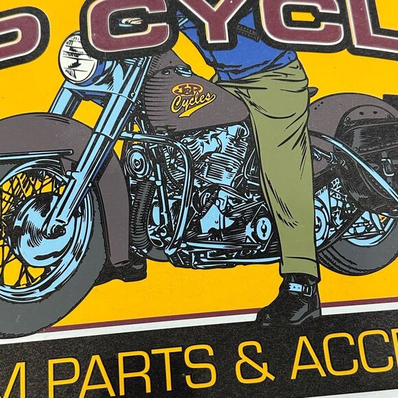 Sign J&P Cycles Custom Parts Sign - Picture 8 of 8